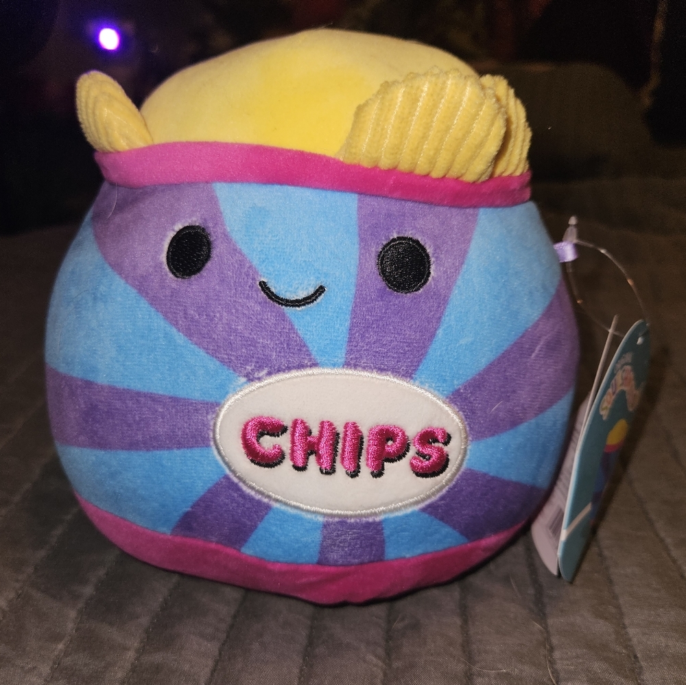 NWT First to Market Patricia the Potato Chips Squishmallows 7” Food Squad
